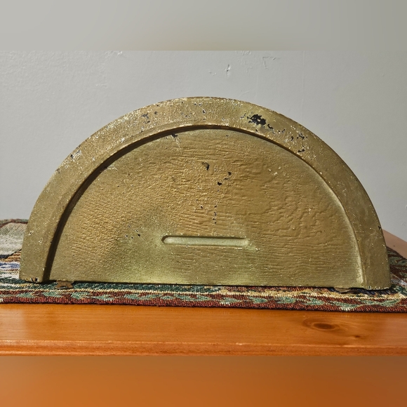 Vintage 1968 Dart Industries 3505 Gold Painted Hanging Wall Shelf - Picture 5 of 11